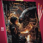 Картина по номерам Чужой Эллен Рипли 40x50