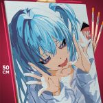 Картина по номерам Vocaloid Вокалоиды Мику Хатсуне 40x50