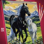 Картина по номерам Лошади конь 40x50