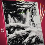 Картина по номерам Ван-Пис Аниме Зоро Ророноа 40x50