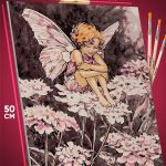 Картина по номерам Фэнтези Арт цветочная фея 40x50