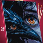 Картина по номерам Фэнтези Арт Девушка и ворон 40x50
