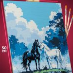 Картина по номерам Лошади конь 40x50