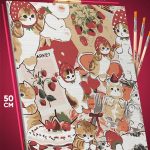Картина по номерам Котики и тортики милые 40x50
