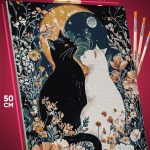 Картина по номерам Котики живопись 40x50