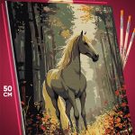 Картина по номерам Лошади конь 40x50