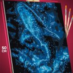 Картина по номерам Абстракция космос кит 40x50