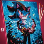 Картина по номерам Sonic мультфильм Еж Соник 40x50