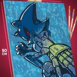 Картина по номерам Sonic мультфильм Еж Метал Соник 40x50