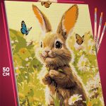 Картина по номерам Животные заяц кролик 40x50