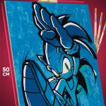 Картина по номерам Sonic мультфильм Еж Соник 40x50