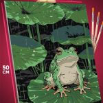 Картина по номерам Животные лягушка 40x50
