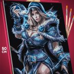 Картина по номерам Dota 2 Игра Кристальная Дева 40x50