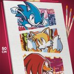 Картина по номерам Sonic мультфильм Еж Соник Тейлз Наклз 40x50