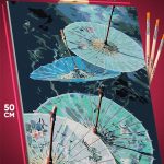 Картина по номерам Пейзажи китайские зонтики 40x50