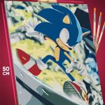 Картина по номерам Sonic мультфильм Еж Соник 40x50