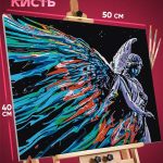 Картина по номерам Религия абстракция ангел статуя 40x50
