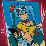 Картина по номерам Vocaloid Мику Хатсуне Brazil 40x50