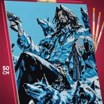 Картина по номерам Блич Аниме Койот Старрк Эспада 40x50