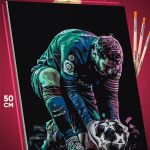 Картина по номерам Спорт Футболист Лионель Месси 40x50