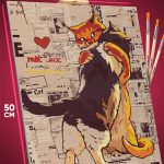 Картина по номерам Мотивация котики 40x50