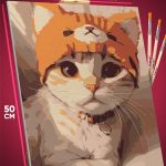 Картина по номерам Котики милый 40x50
