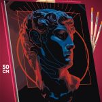 Картина по номерам Скульптура Древняя Греция Давид 40x50