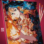 Картина по номерам Хаяо Миядзаки Аниме Ходячий замок Хаул 40x50
