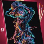 Картина по номерам Ван-Пис Аниме Монки Д. Луффи 40x50
