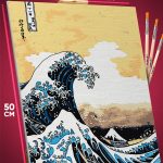 Картина по номерам Пейзажи Япония волны закат 40x50