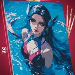 Картина по номерам Фэнтези Арт Русалка 40x50