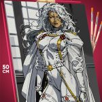 Картина по номерам DC X-Men Шторм 40x50