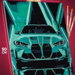 Картина по номерам Авто BMW 40x50