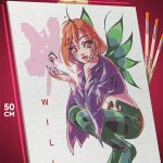 Картина по номерам Мультфильмы Чародейки Вилл Вандом 40x50
