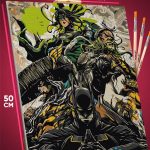 Картина по номерам DC Бэтмен-ниндзя 40x50