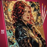 Картина по номерам Ведьмак Игра Трисс 40x50