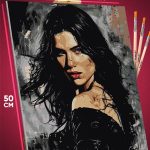 Картина по номерам Ведьмак Игра Йеннифер 40x50