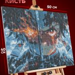 Алмазная мозаика Клинок рассекающий демонов Аниме Тандзиро 40x50