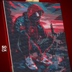 Алмазная мозаика Marvel Человек-паук Майлз Моралес 40x50