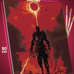 Картина по номерам Dark Souls Игра рыцарь 40x50