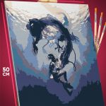 Картина по номерам Хаяо Миядзаки Аниме Унесённые призраками 40x50
