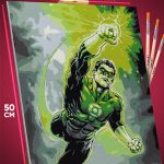 Картина по номерам DC Зеленый Фонарь 40x50