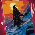 Картина по номерам Самурай Япония 40x50