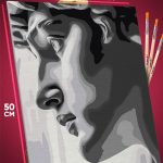 Картина по номерам Статуя Давид скульптура 40x50
