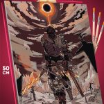 Картина по номерам Dark Souls Игра рыцарь 40x50
