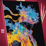 Картина по номерам Наруто Аниме Какаши арт 40x50