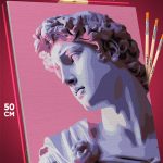 Картина по номерам Статуя Давид скульптура 40x50