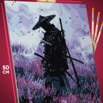 Картина по номерам Самурай Япония одинокий 40x50
