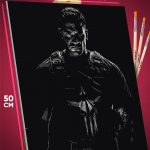 Картина по номерам Marvel Каратель 40x50