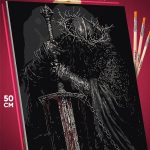 Картина по номерам Dark Souls Игра рыцарь 40x50